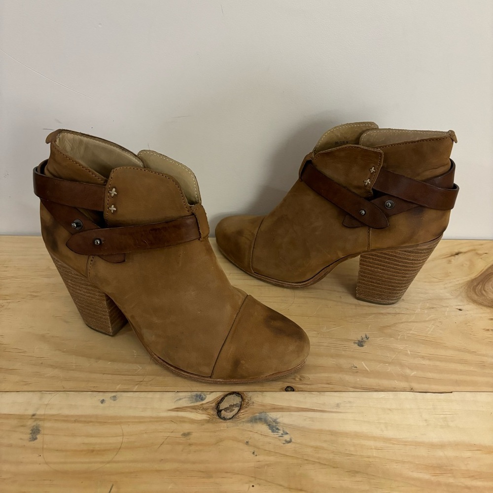 rag & bone Tan Suede Ankle Boots